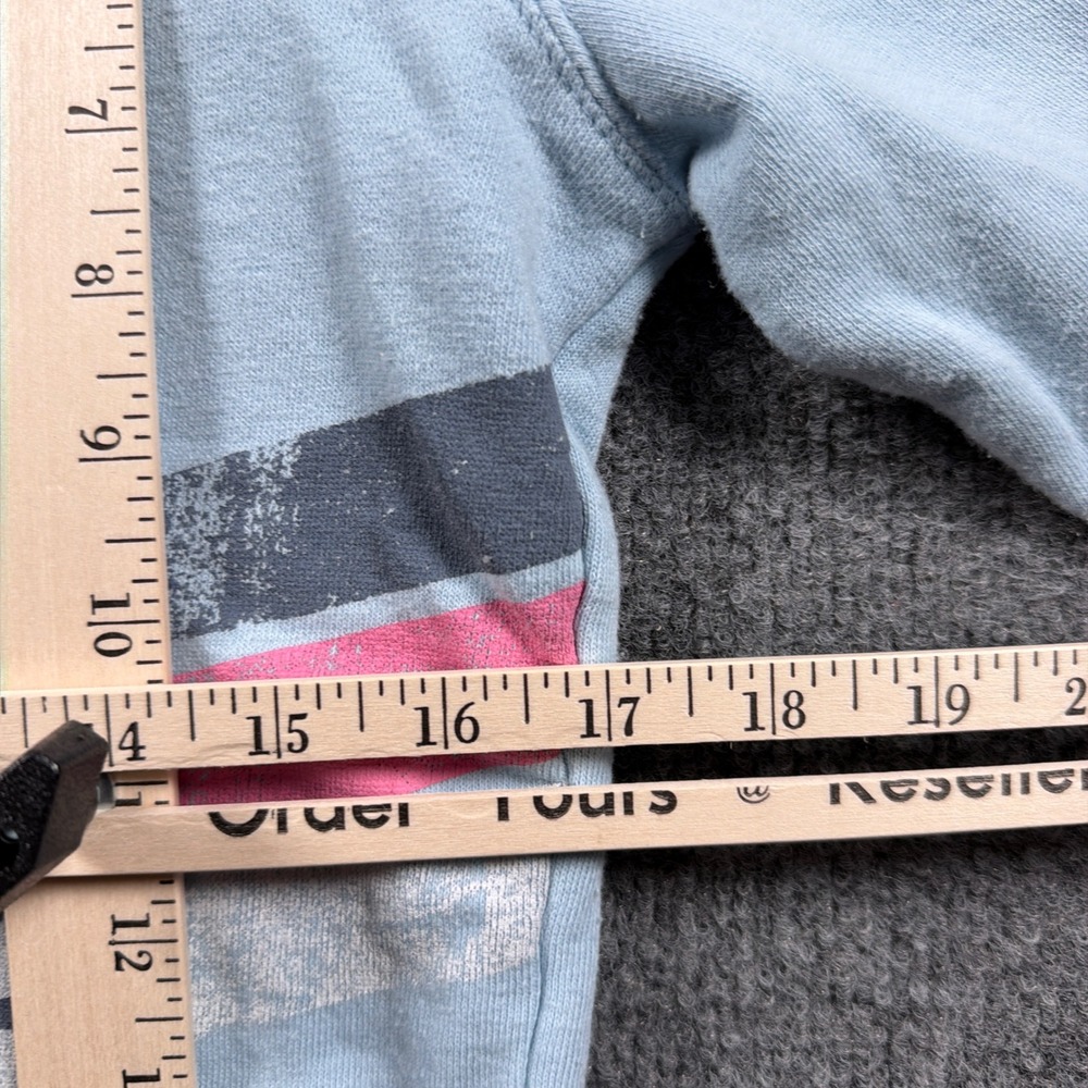 Vintage Disney Eeyore Hoodie Juniors Medium 7/9 Blue Sharing is Caring Graphic - Picture 7 of 11